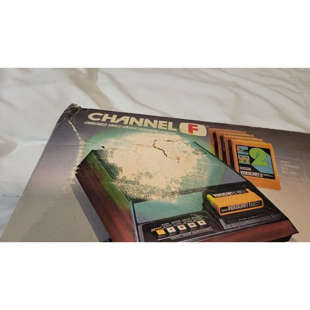 Fairchild Channel F Video Game Console w/ Original Box - Untested/For Parts